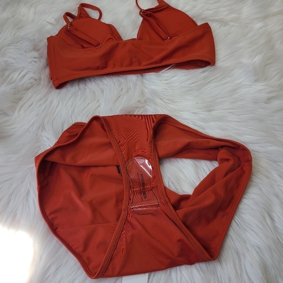 Marsala Twist High Waisted Bikini Sz L - Picture 14 of 16